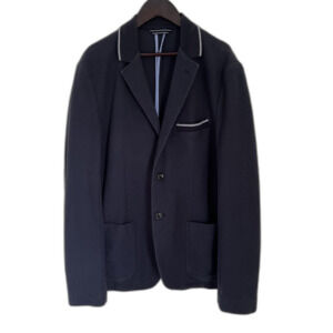 Gant Pique Weekender Fit Mens Summer Blazer Sportcoat Jacket, Dark Navy- Sz 50